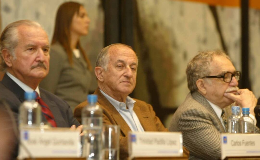 Juan Goytisolo acompañado de Carlos Fuentes y Gabriel García Máquez (Foto: Archivo El Universal