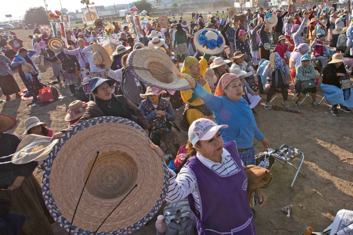 Peregrinas arrancan camino al Tepeyac