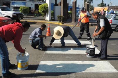 Marcan pasos peatonales en SJR