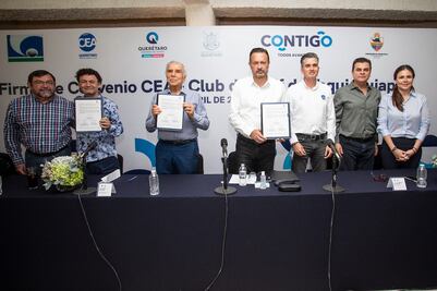 Firman convenio de trabajo la CEA y Club de Golf