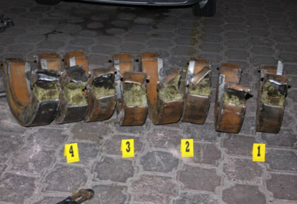 Portaba más de 60 kilos de hierba verde