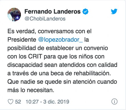 Conversamos con AMLO por posible convenio con becas: presidente de Teletón