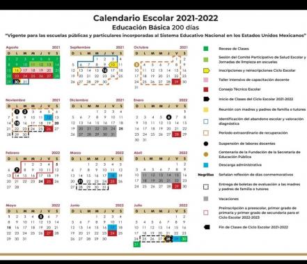 Así será el Ciclo escolar 2021-2022; inicia el 30 de agosto y termina 29 de julio 