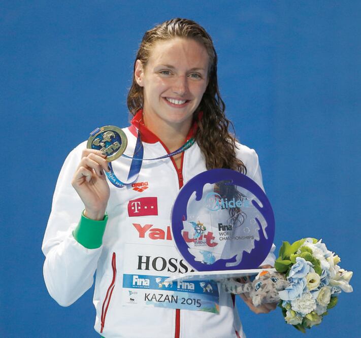 Katinka Hosszu estará en el Mundial de 2017 en busca de medallas para el país anfitrión. (ARCHIVO. EL UNIVERSA)