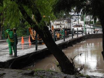 Por desazolve, alertan de riesgo de erosión en ribera del río San Juan