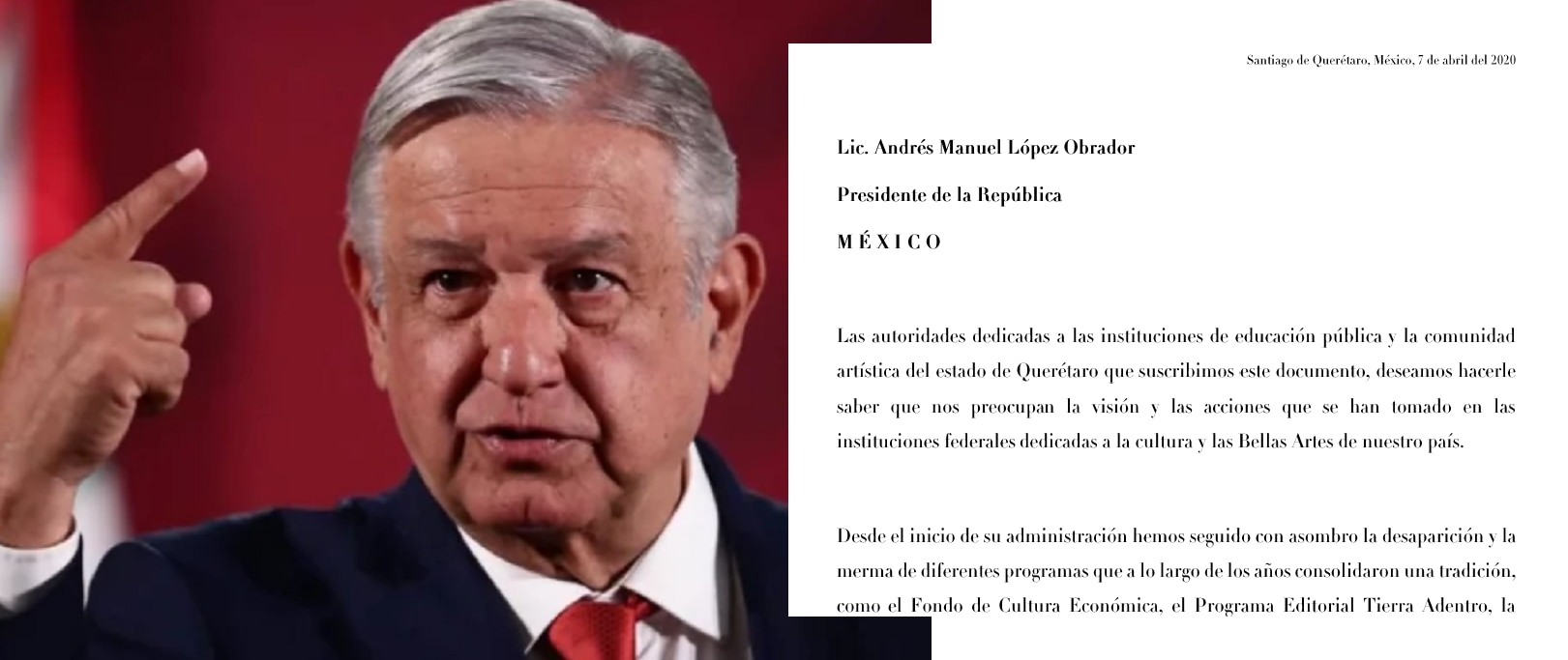 Comunidad artística de Querétaro pide a AMLO no terminar con el FONCA