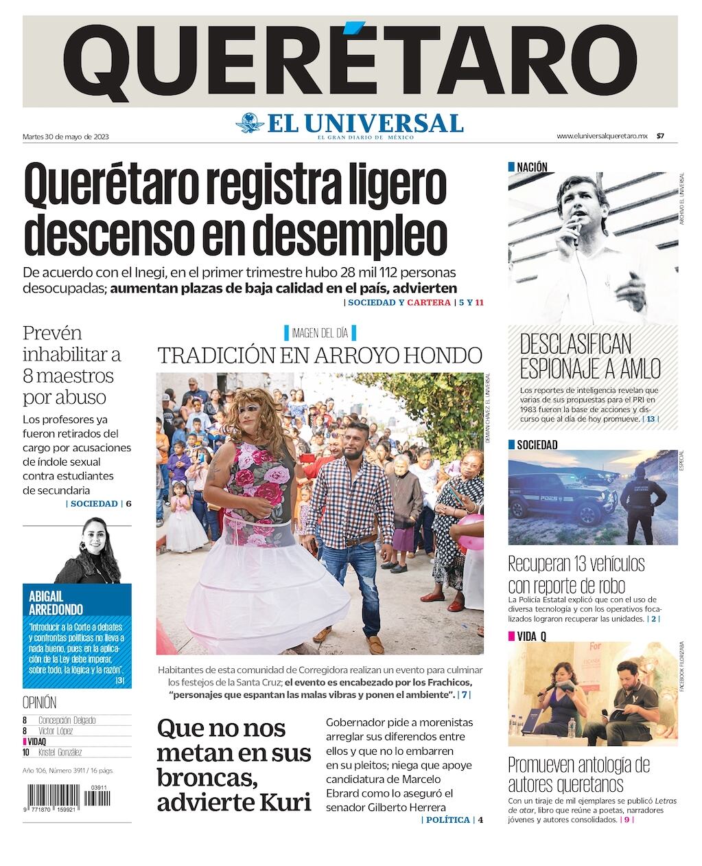 Portada 30 de mayo de 2023