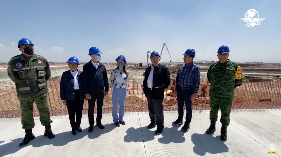 Pese a veda electoral, AMLO presume avances en la construcción del Aeropuerto Internacional "Felipe Ángeles"