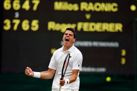 Raonic frena a Federer