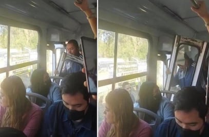 Se desprende la puerta del camión; sucedió en la ruta 36 del Qrobús