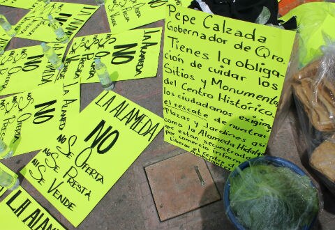 Ciudadanos piden se retire comercio de la Alameda