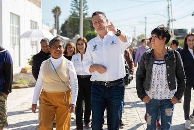 Supervisa Kuri obras en calles de la capital