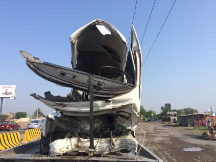 Se accidentan alumnos del Conalep en autopista México-Querétaro