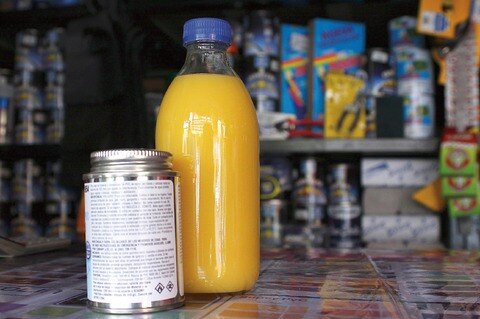 Solventes, drogas  de moda en jóvenes