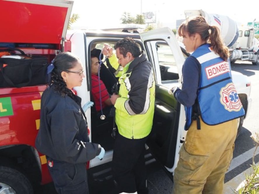 Choque deja tres lesionados