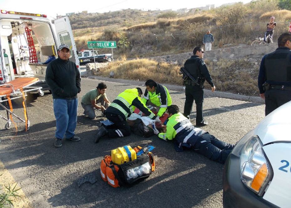 Lo arrolla un camión repartidor