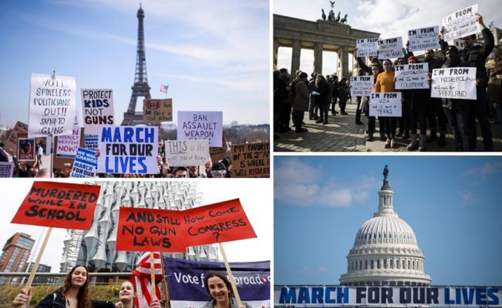 El mundo se une a la "Marcha Por Nuestras Vidas"; exigen alto a violencia armada