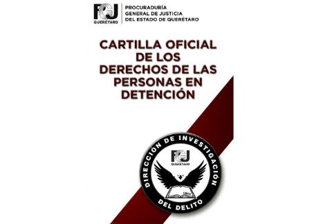 Cartilla sobre derechos de detenidos 
