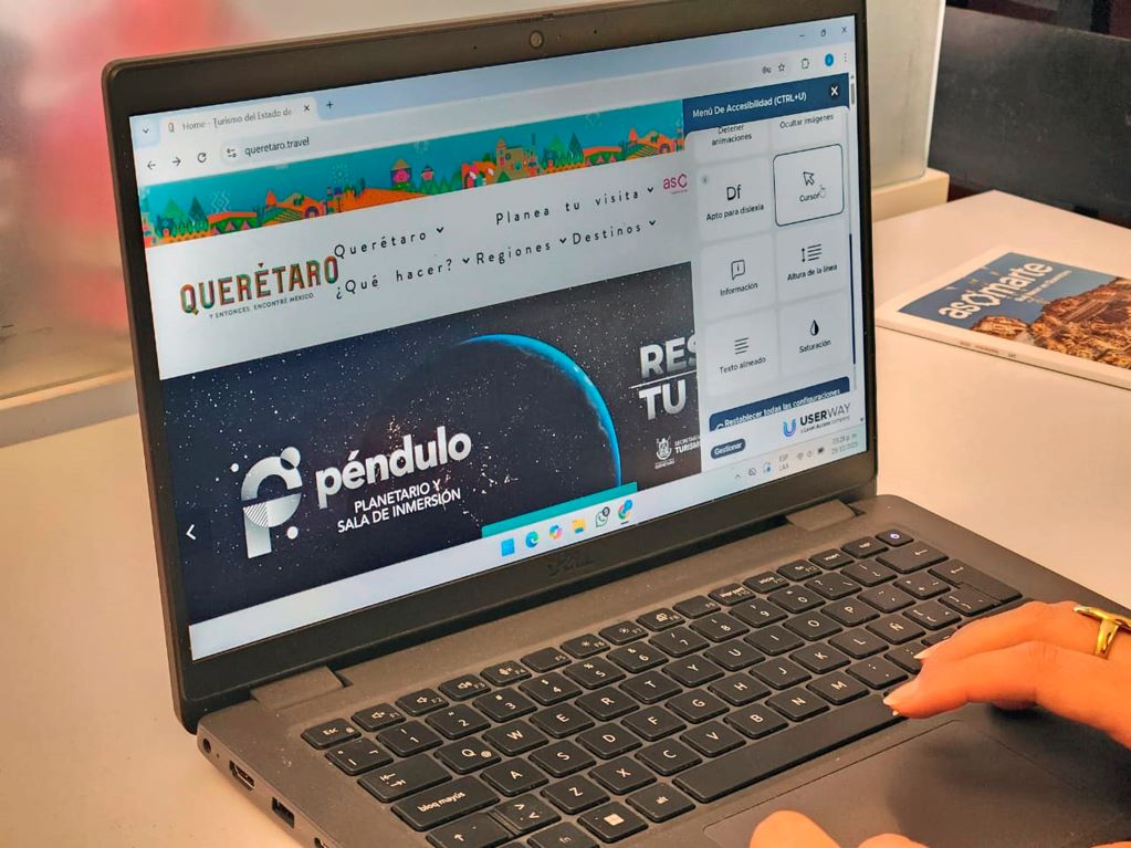 Querétaro incorpora botón de accesibilidad en su portal web turístico