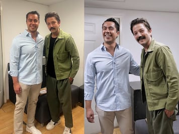 Felifer Macías comparte fotos junto a Diego Luna en el cierre del Hay Festival Querétaro 2025