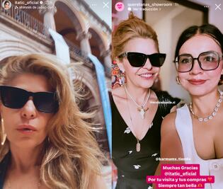 Itatí Cantoral festeja, pasea y compra ropa de segunda mano