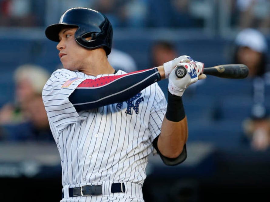 Aaron Judge fue elegido el jugador del mes de la Americana (KATHY WILLENS. AP)