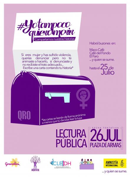 Lanzan campaña #YoTampocoQuieroMorir 