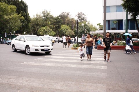 Riesgo para peatones en cruceros