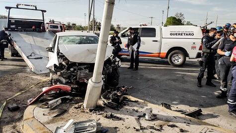 Un lesionado de gravedad deja un accidente de tránsito en la capital queretana