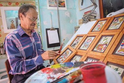 #TierradeEmprendedores Antelmo, el pintor que vive del maíz