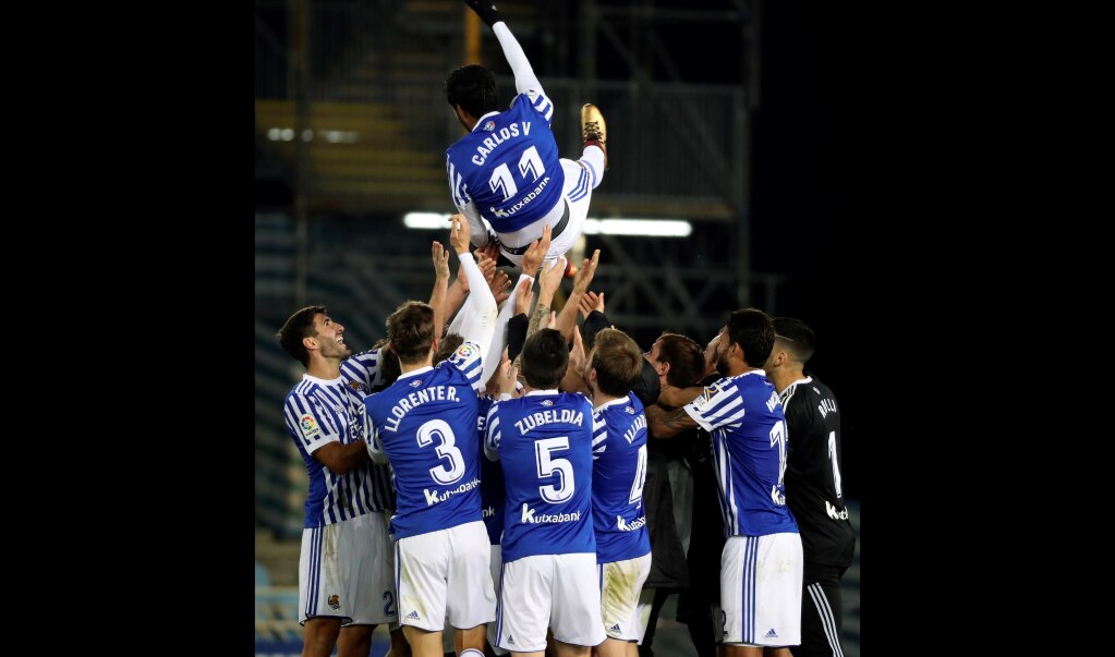 Carlos Vela jugó su último partido con la Real Sociedad