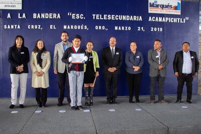 Conmemoran natalicio de Benito Juárez en El Marqués