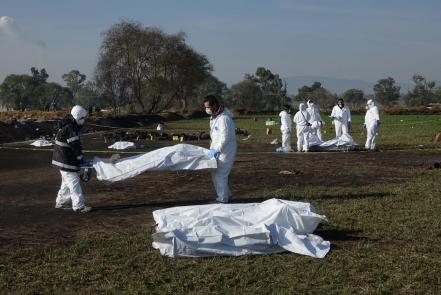 Reportan 73 personas fallecidas por explosión de ducto en Hidalgo