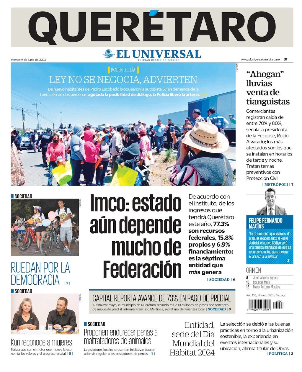 Portada 09 de junio de 2023