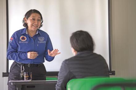 Erika Magaly, la vida de una mujer entregada a las acciones de protección civil