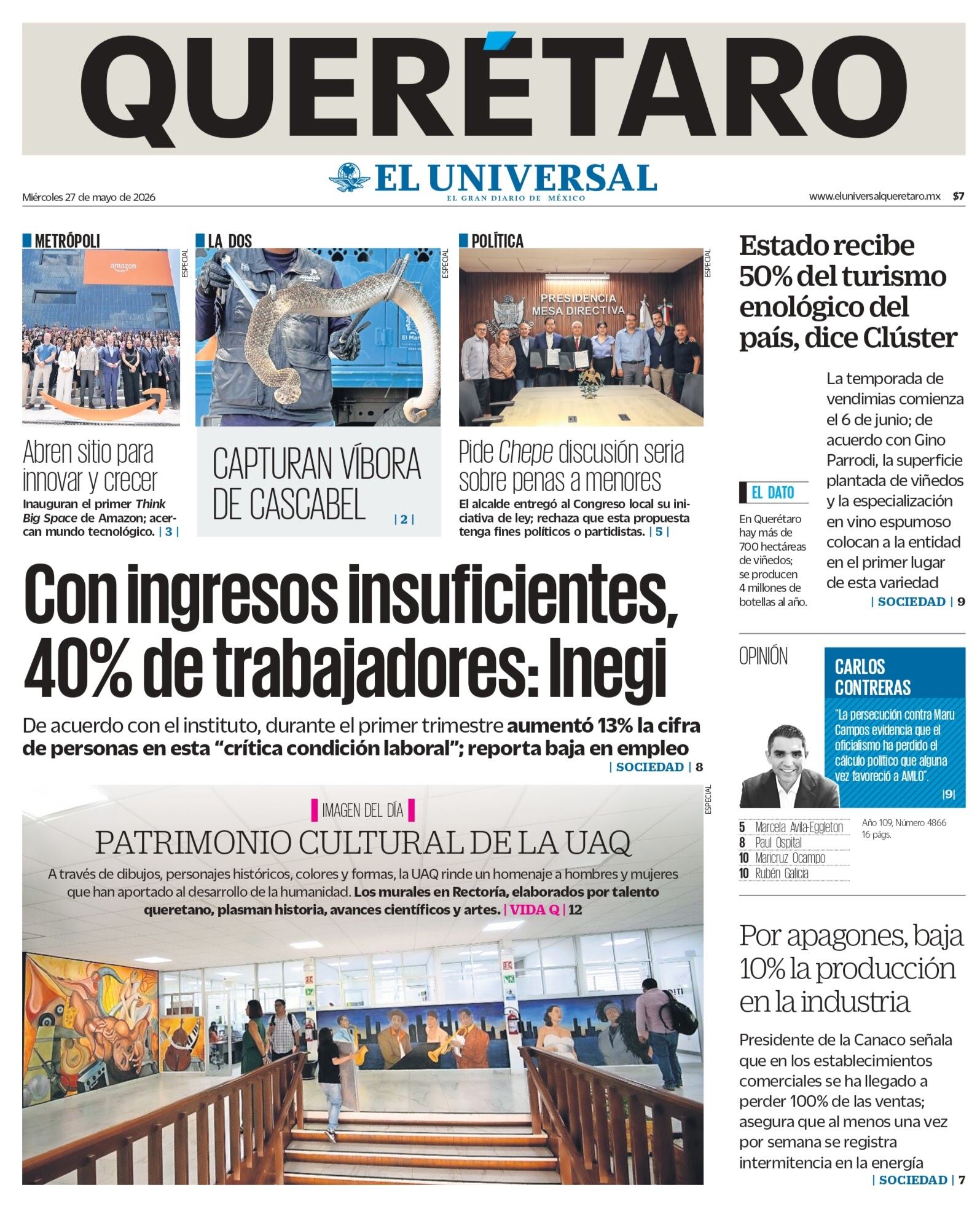 Foto. El Universal Querétaro