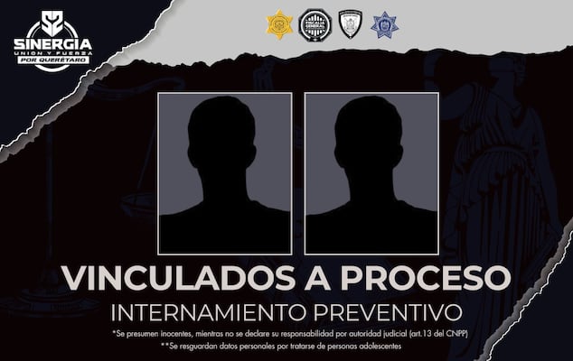 Vinculan a proceso a dos adolescentes por ataque armado tras hechos violentos en Querétaro