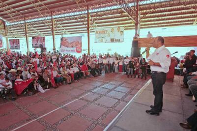 Encharcamientos no detuvieron campaña