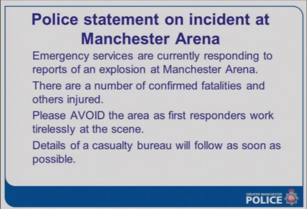 Se reporta al menos una veintena de muertos en Manchester