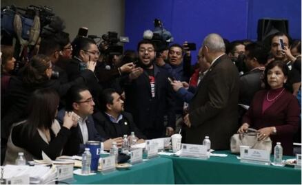 Entre protestas, avanza Guardia Nacional en Comisiones