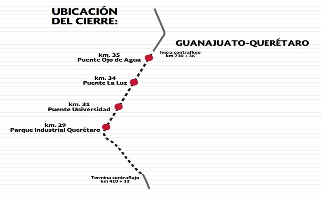 SCT anuncia cierres en Libramiento Noreste de Querétaro