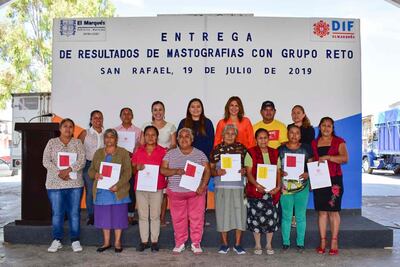 Entregan resultados de mastografías a 26 mujeres