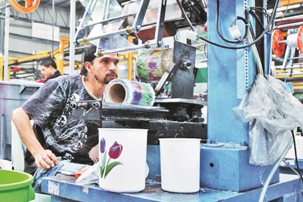 En planes, clúster de plásticos