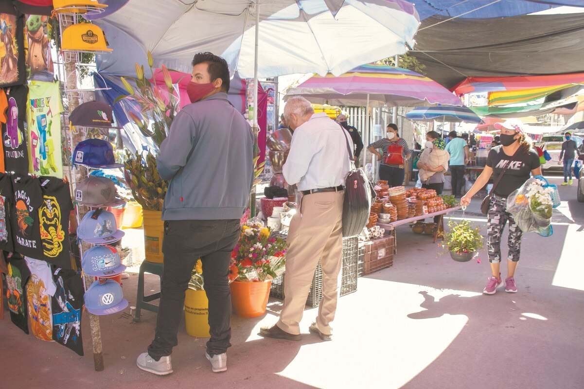 A pesar de cuarta ola, tianguistas piden se mantenga Escenario A en Querétaro