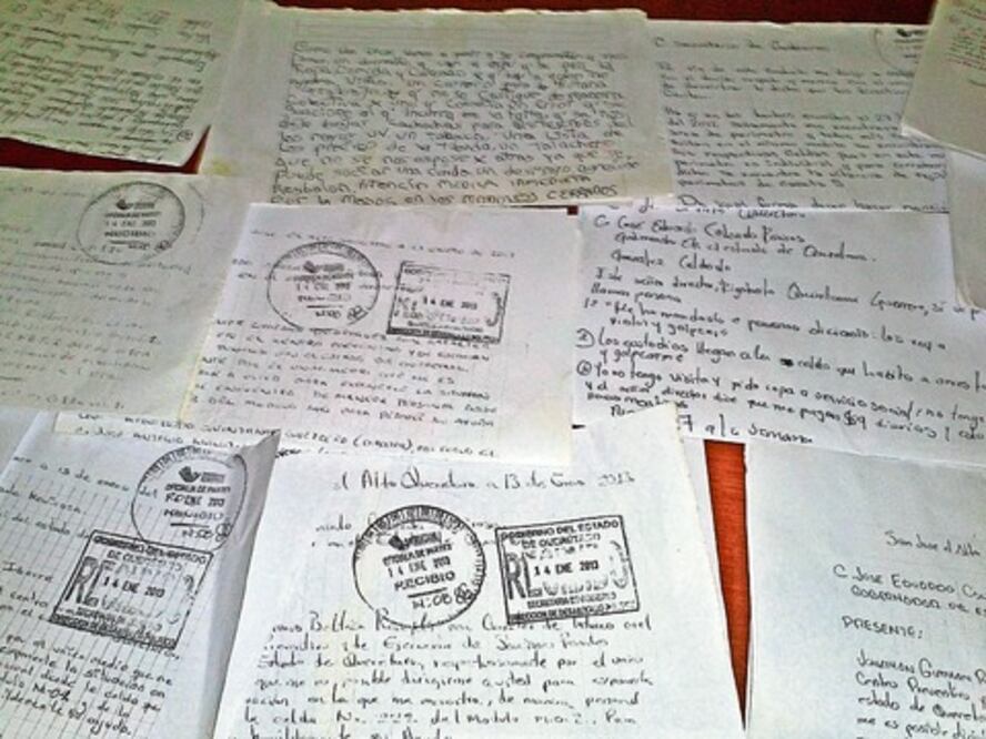 Envían reos cartas a Calzada Rovirosa