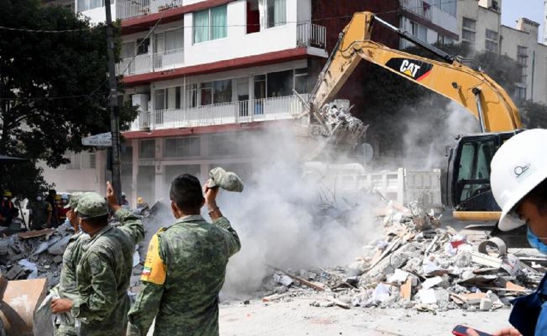 Suman 180 muertos en la CDMX por sismo de 7.1 grados