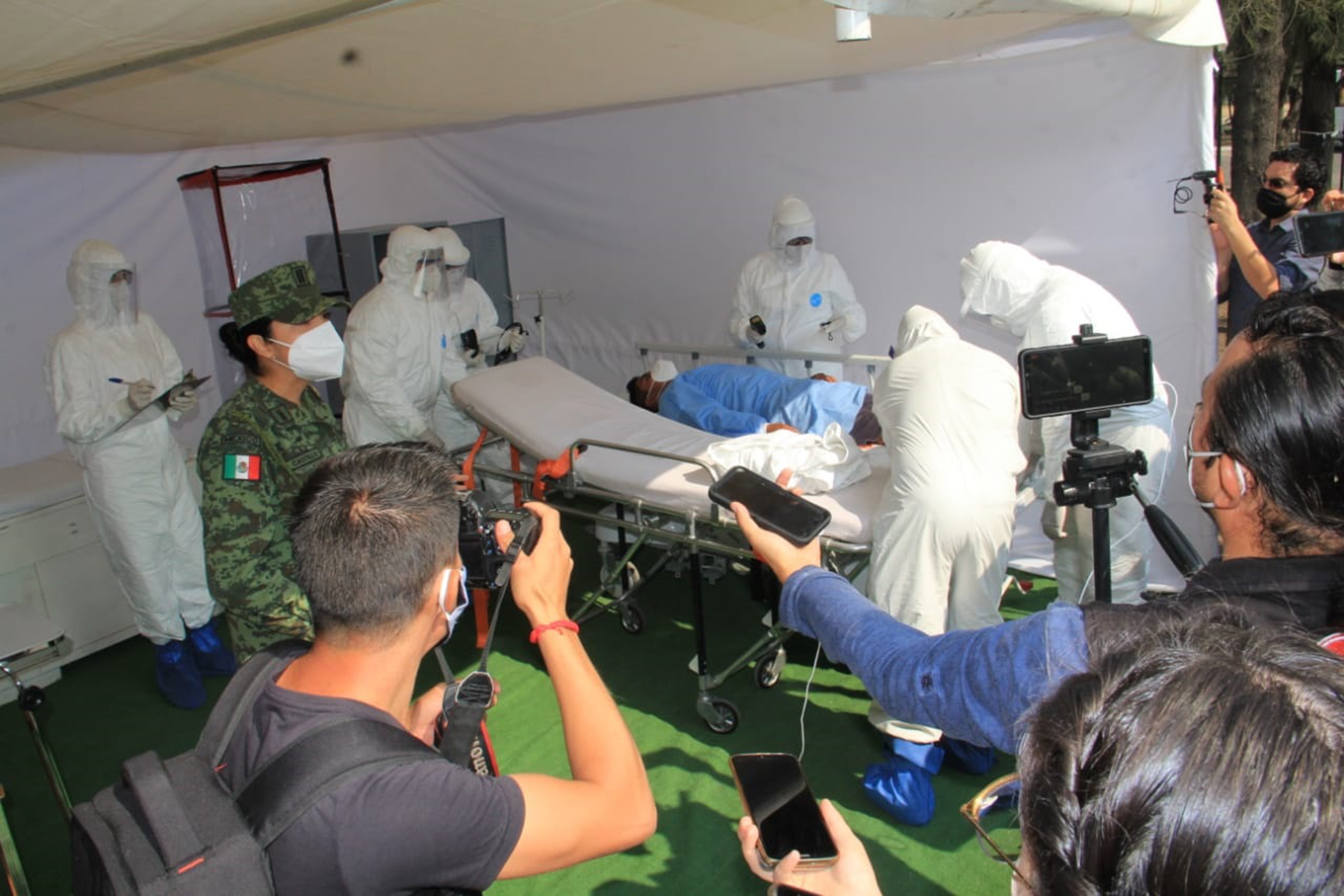 Ejército habilita hospital para pacientes de Covid