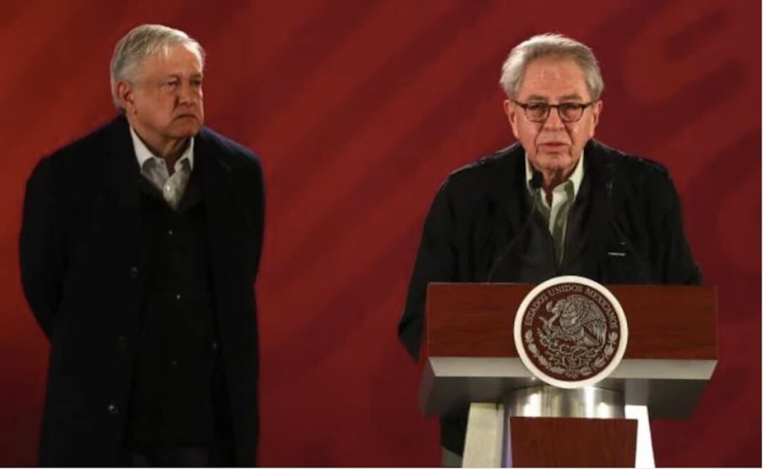 El presidente Andrés Manuel López Obrador y el secretario de Salud, Jorge Alcocer. Foto: Berenice Fregoso