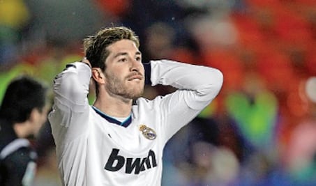 Ramos sufre con los madridistas