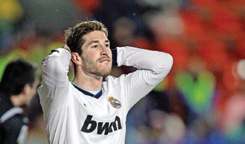 Ramos sufre con los madridistas